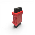 Bartec® 24V kamyon, otobüs için 24V orijinal OBDII bağlantı adaptörü. Dikey, yakın görünüm.