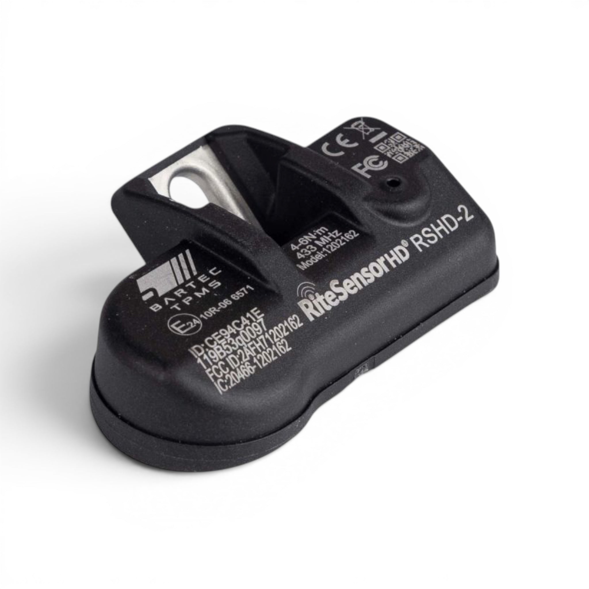 Bartec RiteSensor HD ağır vasıta TPMS sensörü; kamyon, çekici, otobüs ve dorse uyumlu sibop altına bağlantılı.
