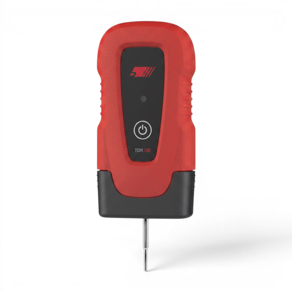 Bartec® TECH600 için üretilmiş, Bluetooth® kablosuz lastik diş derinliği ölçüm cihazı önden görünümü.